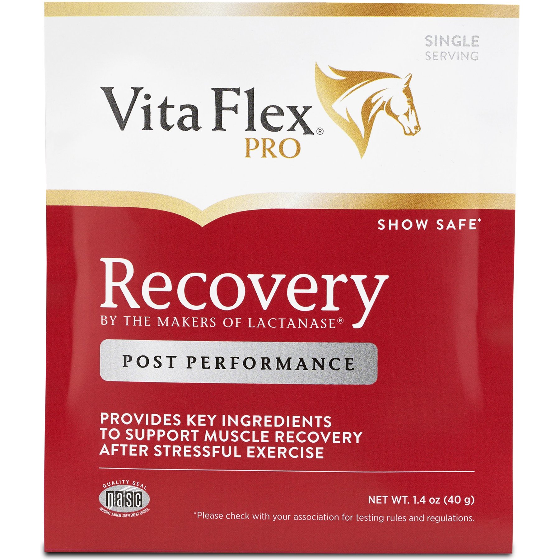 Vita Flex Pro Recovery Post Performance Recovery Powder Horse Supplement, 12 count