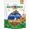 Nylabone Healthy Edibles Chewy Bites Peanut Butter Flavor Dog Training Treats, 6-oz bag