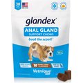 Vetnique Labs Glandex Anal Gland & Probiotic Pork Flavored Pumpkin Fiber & Digestive Soft Chew Dog Supplement, 30 count