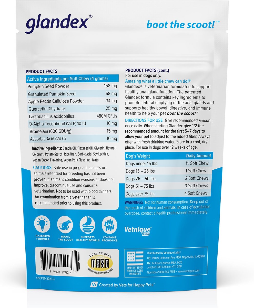 Glandex soft chews outlet 120 count