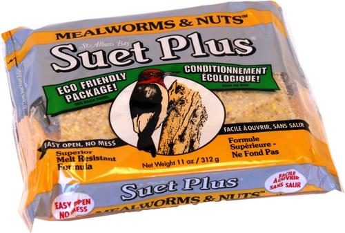 Show full view: St. Albans Bay Suet Plus Mealworms & Nuts Suet Wild Bird Food, case of 12 slide 2 of 6