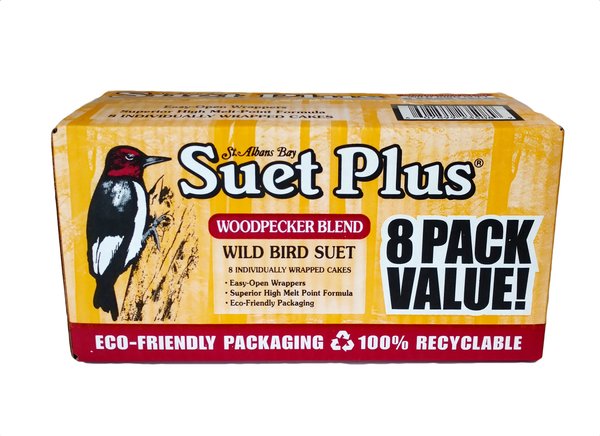 St. Albans Bay Suet Plus Woodpecker Suet Wild Bird Food, case of 8 slide 1 of 1