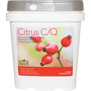 Equilite Herbals Citrus C/Q Immune Support Powder Horse Supplement, 2-lb tub