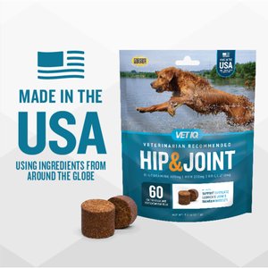 VetIQ Hip & Joint Soft Chew Joint Supplement for Dogs, 180 count