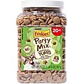 Friskies Party Mix Natural Yums Catnip Flavor Cat Treats, 20-oz tub