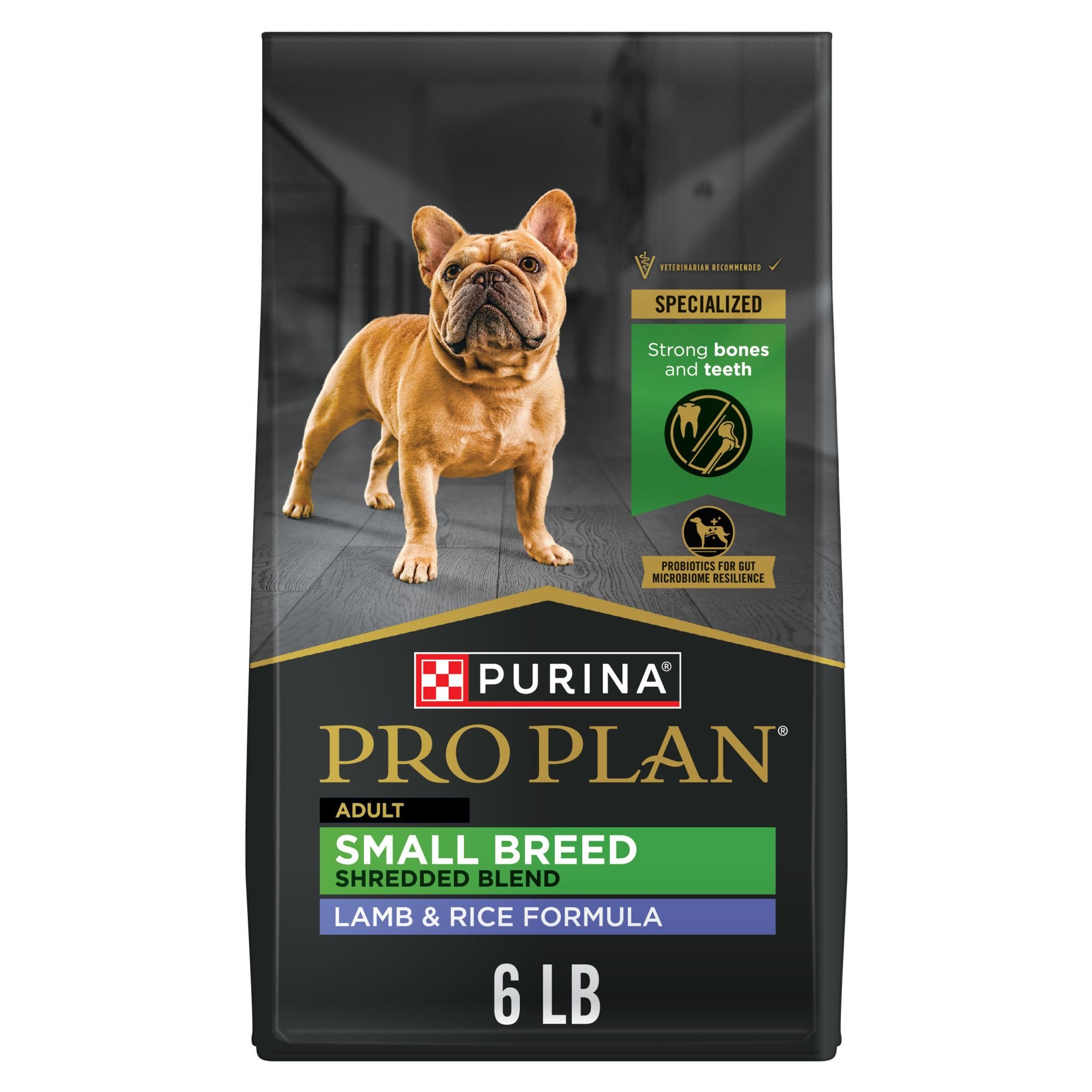 PURINA PRO PLAN Small Breed Adult Shredded Blend Lamb & Rice Formula ...