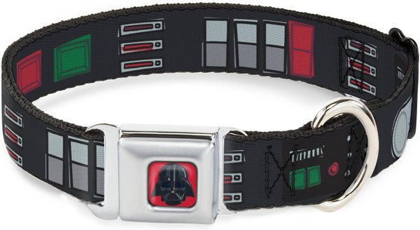 Buckle-Down Star Wars Darth Vader Utility Belt Polyester Seatbelt Buckle Dog Collar, Small: 9 to 15-in neck, 1-in wide slide 1 of 9