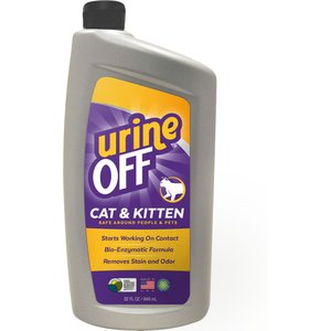 Urine Off Cat & Kitten Formula Stain & Odor Remover, 32-oz bottle