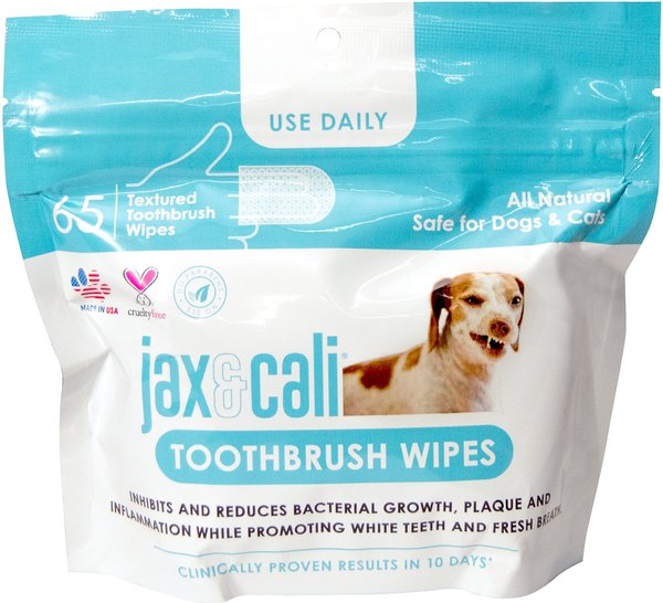 Jax & Cali Dog & Cat Dental Wipes, 65 count slide 1 of 8