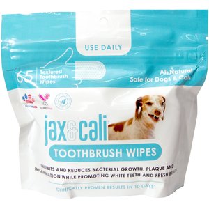 Jax & Cali Dog & Cat Dental Wipes, 65 count