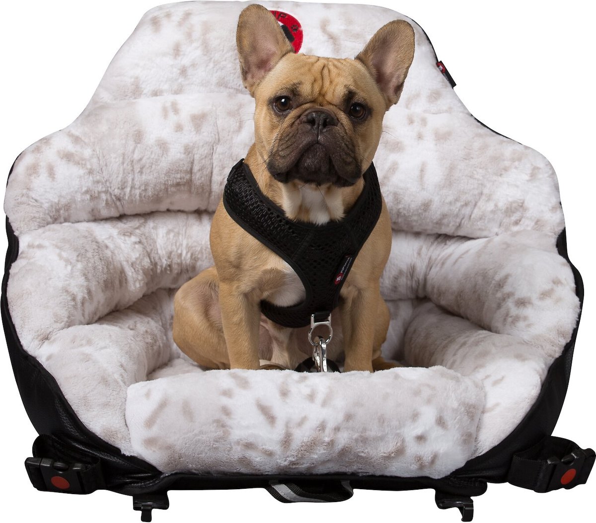 PUPSAVER Original Dog Car Seat, Minky Lynx