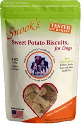 Snook's Sweet Potato Biscuits Dog Treats, 4-oz bag