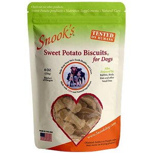 Snook's Sweet Potato Biscuits Dog Treats, 8-oz bag