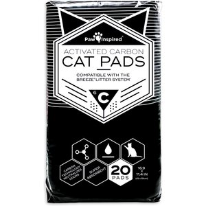 Paw Inspired Cat Litter Pads, 20 count, Carbon