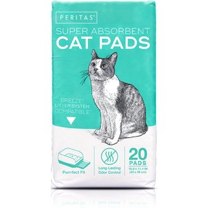 Paw Inspired Cat Litter Pads, 20 count, Teal