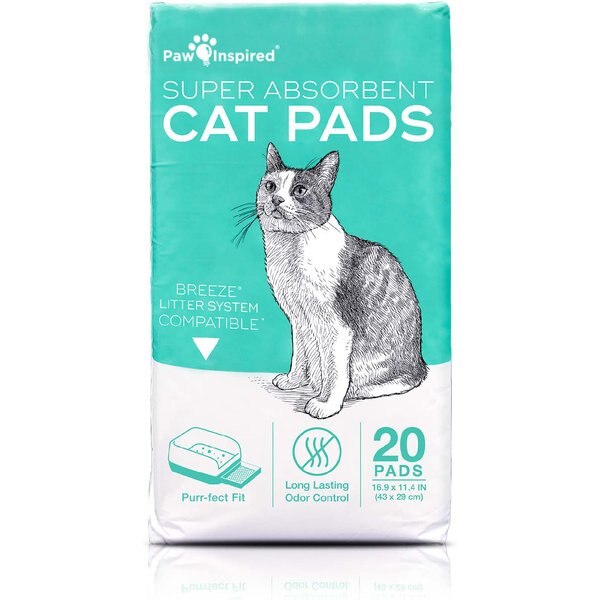 ALLABSORB Disposable Cat Litter Pads, 20 count