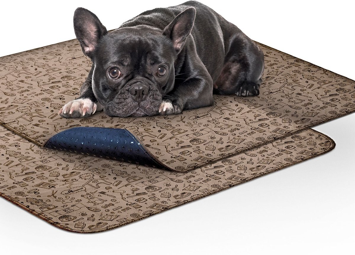 PAW INSPIRED Washable Dog Pee Pads, 32 x 30in pattern, 2 count