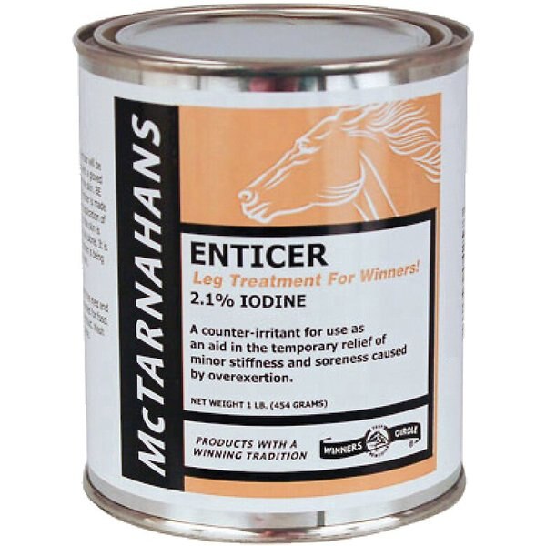 MCTARNAHANS Enticer Leg Treatment Horse Liniment, 1lb bucket