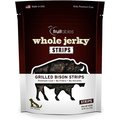 Fruitables Whole Jerky Strips Grilled Bison Strips Flavor Dog Treats, 12-oz bag