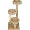 Show in main carousel: Frisco 50-in Real Carpet Solid Wood Cat Tree, Beige slide 4 of 6