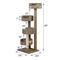 Show in main carousel: Frisco 65-in Real Carpet Solid Wood Cat Tree, Gray slide 3 of 8