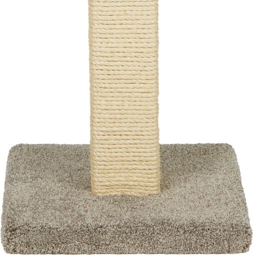 Frisco 32-in Real Carpet Wooden Cat Tree, Gray