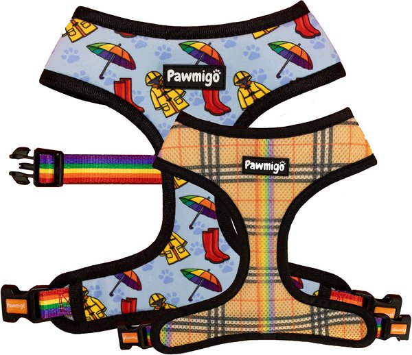Discontinued PAWMIGO April Showers Mesh Back Clip Dog Harness, Small