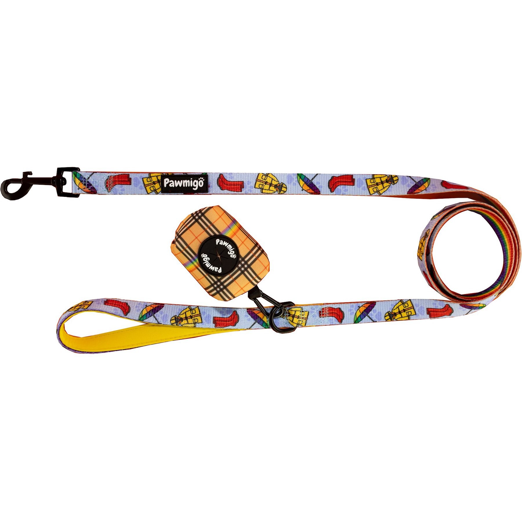 Discontinued PAWMIGO April Showers Polyester Dog Leash, 5ft long, 3/