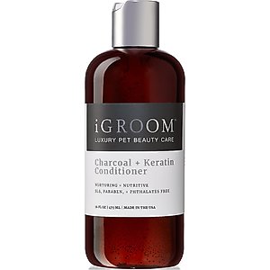 iGroom Charcoal & Keratin Dog Conditioner, 16-oz bottle