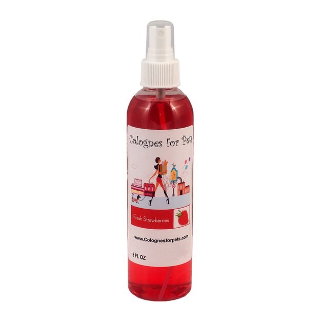 COLOGNES FOR PETS Fresh Strawberries Dog Cologne Spray, 8oz bottle