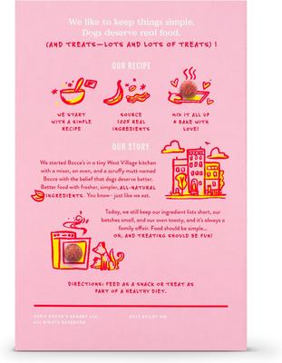 Show full view: Bocce's Bakery Crispies Banana & Bacon Recipe Dog Treats, 10-oz box slide 3 of 11