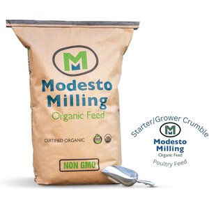 Modesto Milling Organic Chick Starter & Grower Crumbles Poultry Feed, 50-lb bag