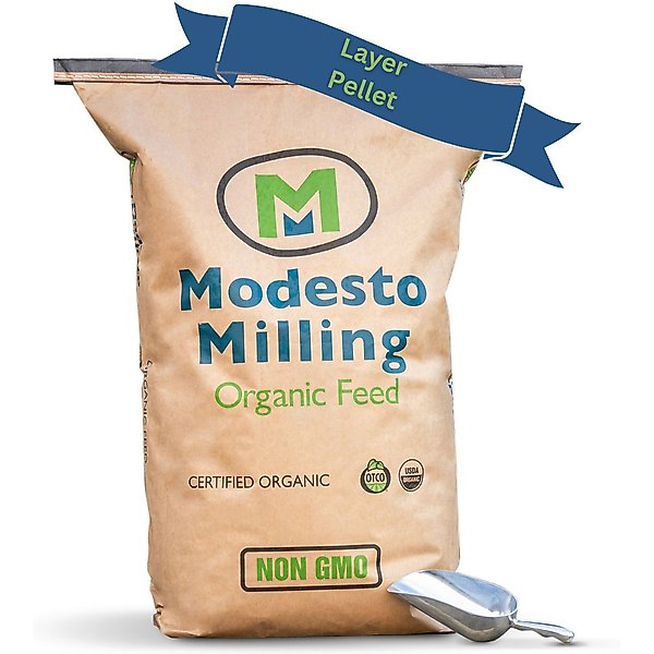 Modesto Milling Organic 17% Protein Whole Grain Layer Chicken Feed