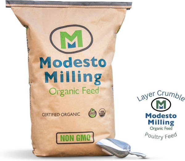 Modesto Milling Organic Layer Crumbles Poultry Feed, 50-lb bag slide 1 of 6