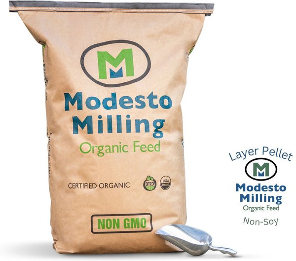 Modesto Milling Organic, Non-Soy Layer Pellets Poultry Feed, 50-lb bag slide 1 of 5