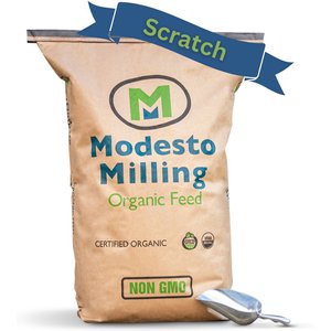 Modesto Milling Organic, Non-GMO & Non-Soy Scratch Chicken Treats, 25-lb bag
