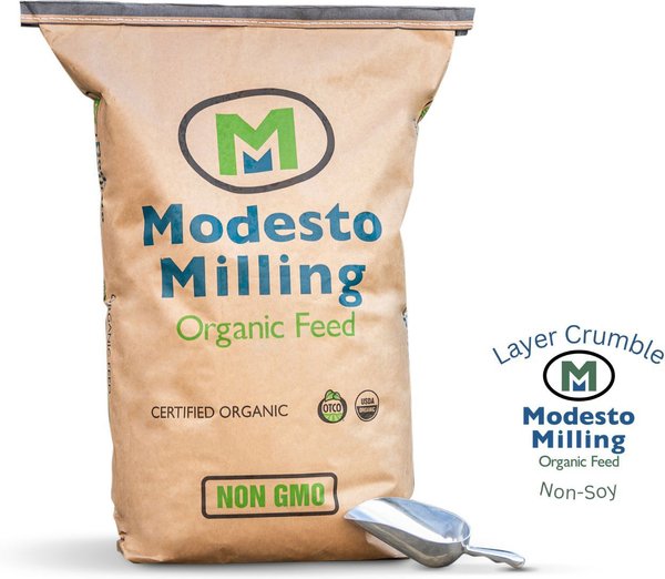 Modesto Milling Organic, Non-Soy Layer Crumbles Poultry Feed, 50-lb bag slide 1 of 4
