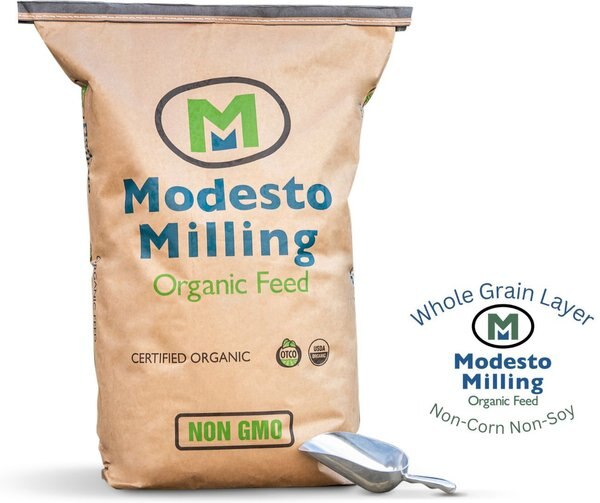 Modesto Milling Organic Whole Grain Layer Poultry Feed, 50-lb bag slide 1 of 6