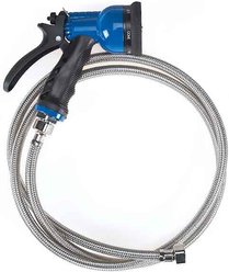 Master Equipment 6-in-1 Dog Cleaning Hose, 60-in, Blue