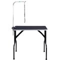 Master Equipment Dog Grooming Table with Arm, Black, 30-in