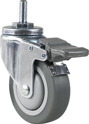 Master Equipment Rubber & Steel Electric Table Caster, 4 count