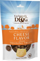 Exclusively Dog Cheese Flavor Training Dog Treats, 7-oz bag