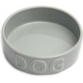 Park Life Designs Classic Ceramic Dog Bowl, Grey, 2-cup