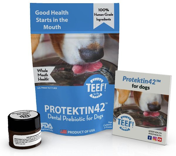 TEEF! Protektin42 Dental Prebiotic Dog Dental Water Additive, 30 count slide 1 of 2
