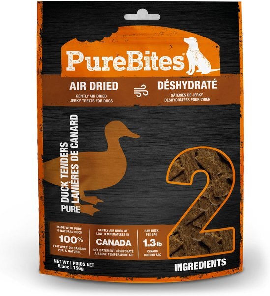 PureBites Duck Jerky Dog Treats, 5.5-oz bag slide 1 of 10