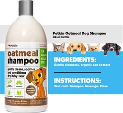 Petkin Oatmeal Dog Shampoo, 32-oz bottle slide 2 of 2