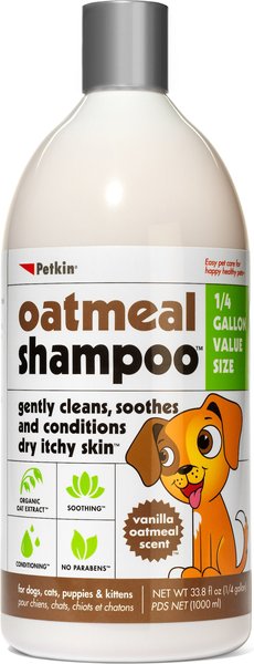 Petkin Oatmeal Dog Shampoo, 32-oz bottle slide 1 of 2