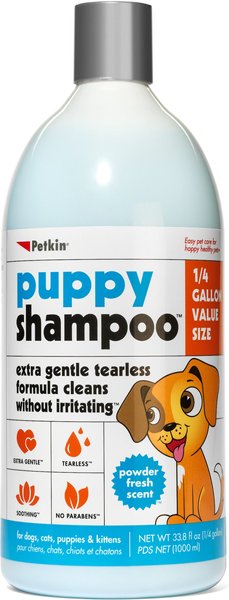 Petkin Tearless Powder Scent Puppy Shampoo, 32-oz bottle slide 1 of 1