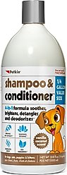 Petkin 4-in-1 Vanilla Coconut Scent Dog & Cat Shampoo & Conditioner, 32-oz bottle