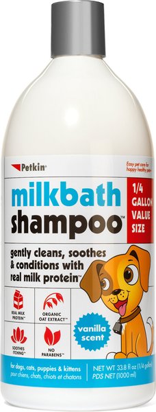 Petkin MilkBath Dog Shampoo, 32-oz bottle slide 1 of 1